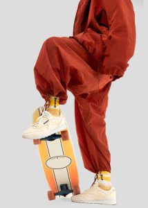 Red Bottoms Men The Frankie Shop Hed Mayner X Reebok Oversized Track Pants - Rust