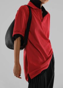 Red Essen Polo - Red Women The Frankie Shop Tops - Image 2