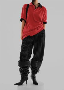 Red Essen Polo - Red Women The Frankie Shop Tops - Image 5