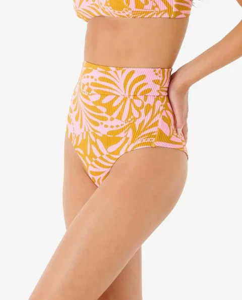 Rip Curl Bikini Bottoms Women Afterglow High Waist Cheeky Bottom - Image 2