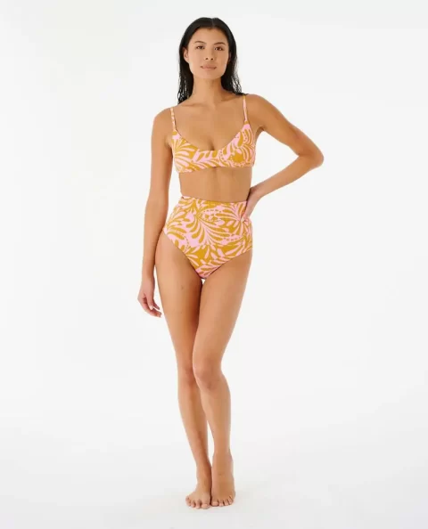 Rip Curl Bikini Bottoms Women Afterglow High Waist Cheeky Bottom - Image 4