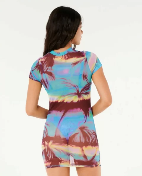 Rip Curl Bikini Tops Hidden Isles Mesh Swim Tee Women - Image 3