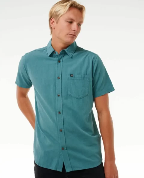 Rip Curl Classic Surf Washed Short Sleeve Shirt Mens Shirts & Flannels
