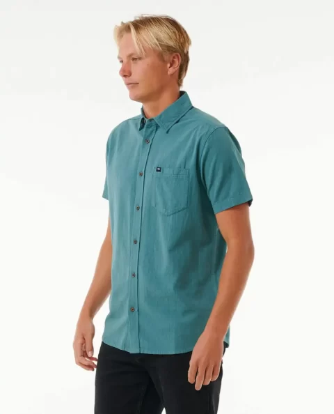 Rip Curl Classic Surf Washed Short Sleeve Shirt Mens Shirts & Flannels - Image 2