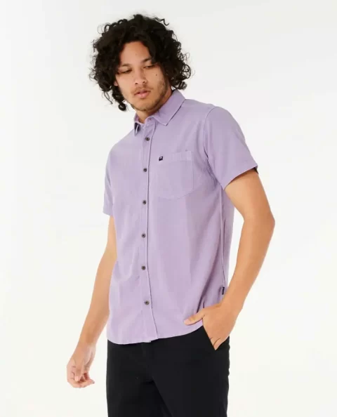 Rip Curl Classic Surf Washed Short Sleeve Shirt Mens Shirts & Flannels - Image 3