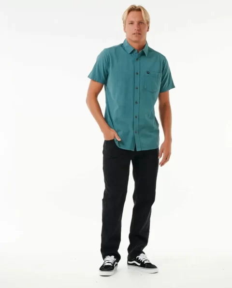 Rip Curl Classic Surf Washed Short Sleeve Shirt Mens Shirts & Flannels - Image 4