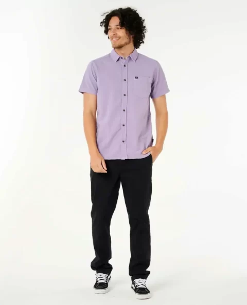 Rip Curl Classic Surf Washed Short Sleeve Shirt Mens Shirts & Flannels - Image 4