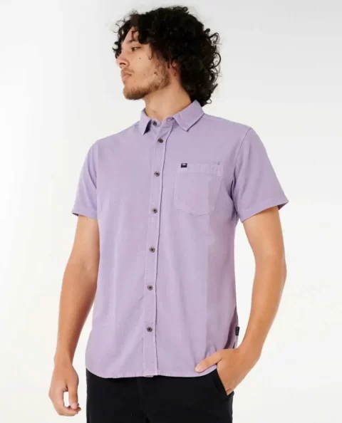 Rip Curl Classic Surf Washed Short Sleeve Shirt Mens Shirts & Flannels