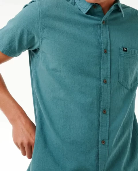 Rip Curl Classic Surf Washed Short Sleeve Shirt Mens Shirts & Flannels - Image 5