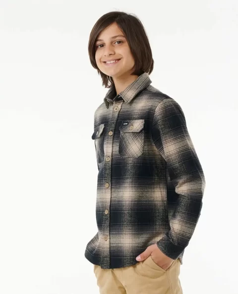 Rip Curl Count Flannel Shirt Tops & Tees Kids - Image 2