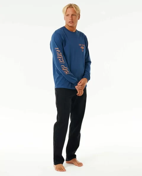 Rip Curl Fade Out Icon Long Sleeve Tee Tees & Tanks Mens - Image 4