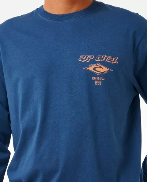 Rip Curl Fade Out Icon Long Sleeve Tee Tees & Tanks Mens - Image 5