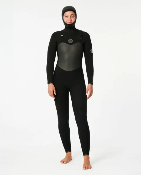 Rip Curl Fullsuits Women Women's Flashbomb 5/4 Hooded Chest Zip Fullsuit Wetsuit