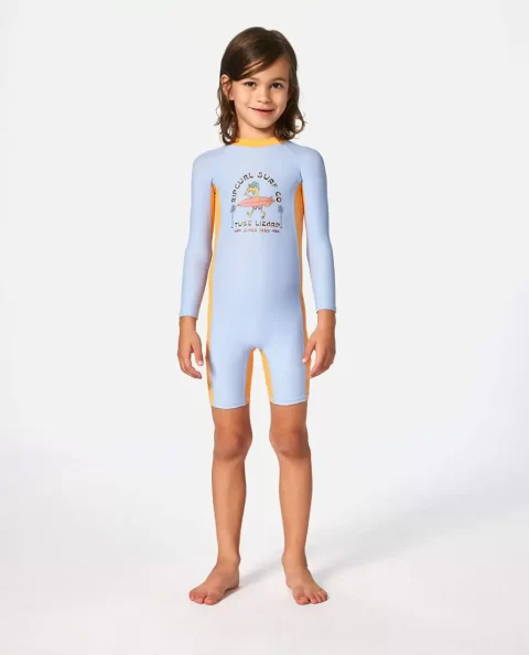 Rip Curl Grom Energy Upf Long Sleeve Sun Protection Rash Vest Rash Guards & Vest Kids - Image 3
