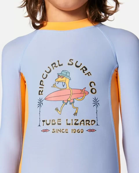 Rip Curl Grom Energy Upf Long Sleeve Sun Protection Rash Vest Rash Guards & Vest Kids - Image 4