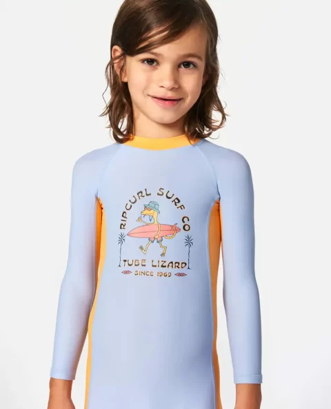 Rip Curl Grom Energy Upf Long Sleeve Sun Protection Rash Vest Rash Guards & Vest Kids