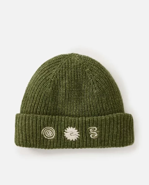 Rip Curl Hats & Beanies Saltwater Culture Art Shallow Beanie Mens