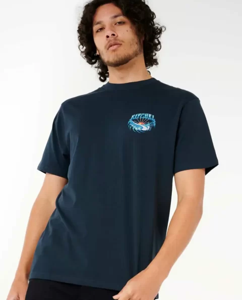 Rip Curl Hazed & Tubed Tee Tees & Tanks Mens - Image 5