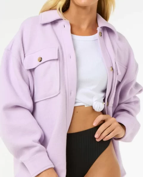 Rip Curl High Tide Fleece Shacket Jackets Women - Image 5
