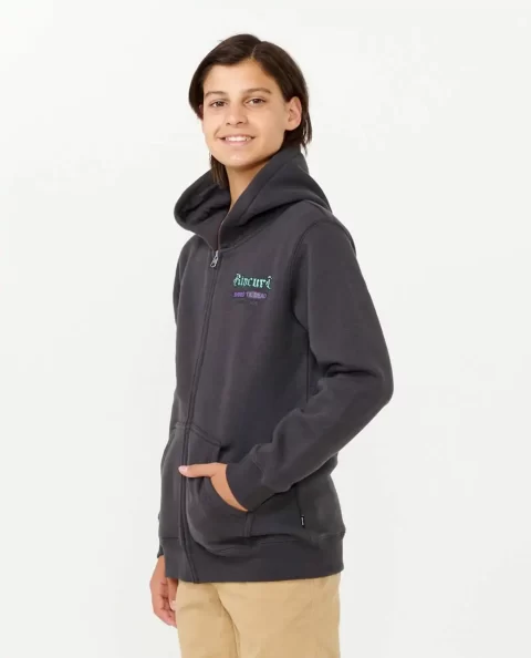 Rip Curl Hoodies & Fleece Shred Till Dead Zip Through Fleece Kids - Image 2