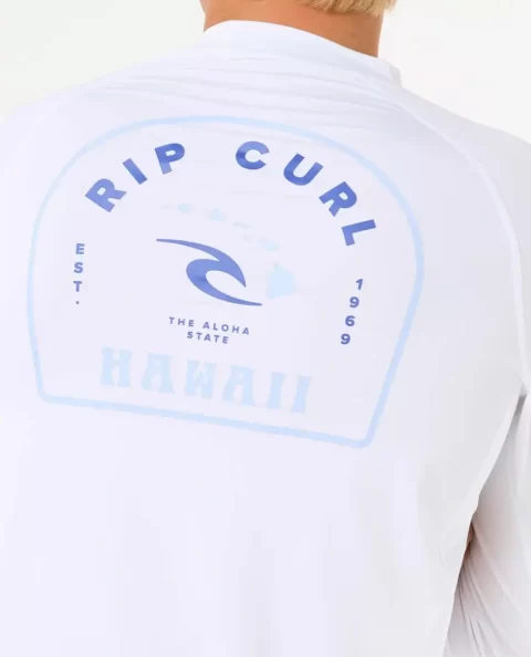 Rip Curl Island Vibe Upf Long Sleeve Rash Guard Mens Rash Guards - Image 5