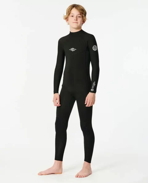 Rip Curl Junior Dawn Patrol Back Zip 4/3 Fullsuit Wetsuit Kids Steamers - Image 2
