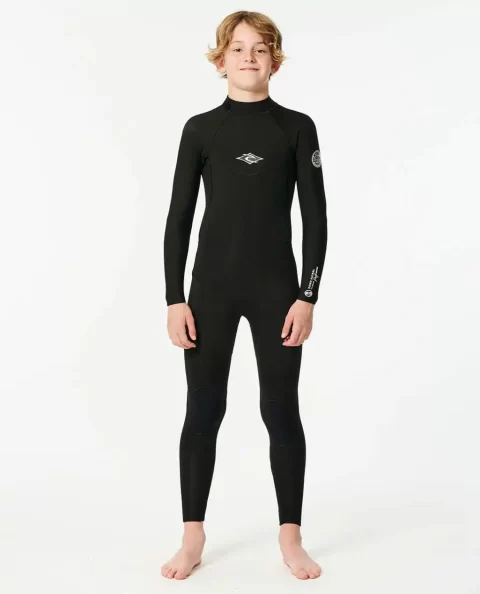 Rip Curl Junior Dawn Patrol Back Zip 4/3 Fullsuit Wetsuit Kids Steamers