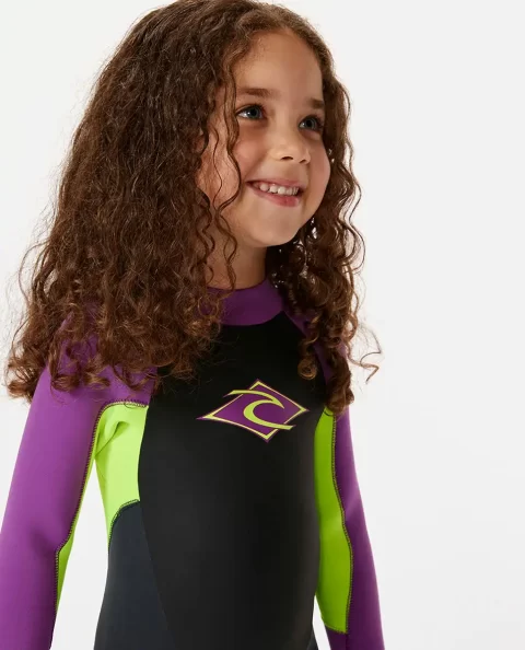 Rip Curl Kids Fullsuits Groms Omega 4/3 Back Zip Fullsuit Wetsuit - Image 3