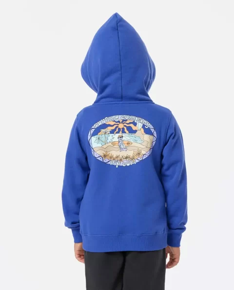 Rip Curl Kids Hoodies & Fleece Tube Town Zip Through Hood - Image 2