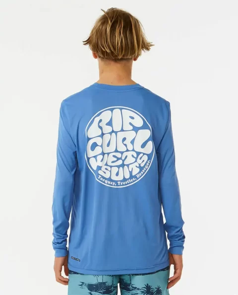 Rip Curl Kids Rash Guards & Vest Icons Surflite Uv Long Sleeve Rash Vest - Image 5