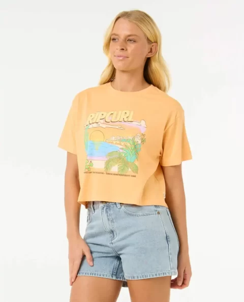 Rip Curl La Paloma Crop Tee Women Tees & Tanks - Image 2