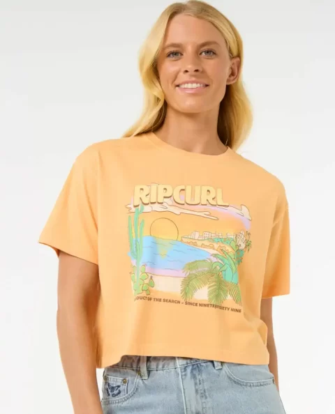 Rip Curl La Paloma Crop Tee Women Tees & Tanks