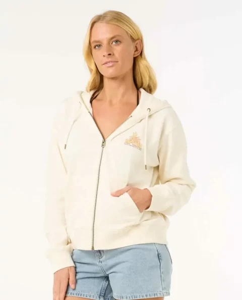 Rip Curl La Paloma Relaxed Zip Through Hoodies & Fleece Women - Image 3