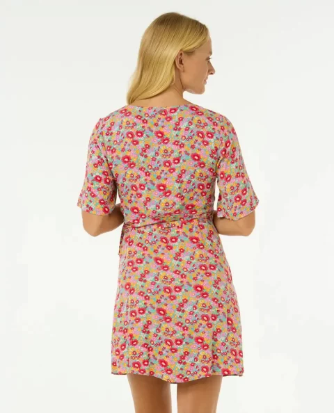 Rip Curl Las Dalias Ditsy Wrap Dress Women Dresses & Rompers - Image 3