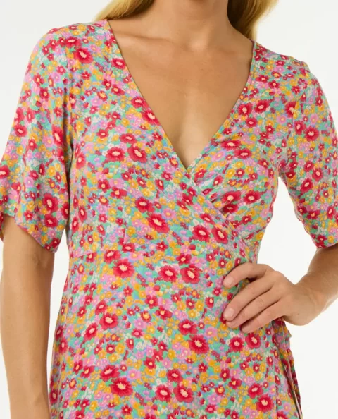 Rip Curl Las Dalias Ditsy Wrap Dress Women Dresses & Rompers - Image 5