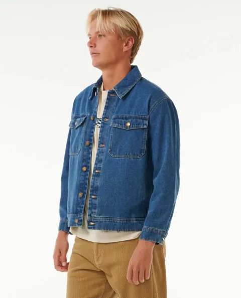 Rip Curl Mens Classic Surf Denim Trucker Jacket Jackets - Image 2