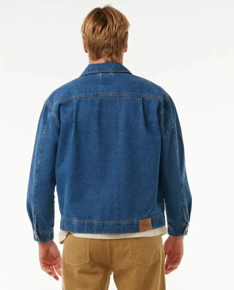 Rip Curl Mens Classic Surf Denim Trucker Jacket Jackets - Image 3