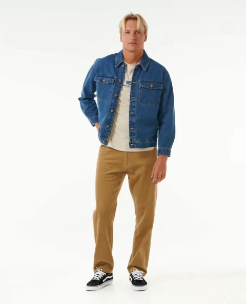 Rip Curl Mens Classic Surf Denim Trucker Jacket Jackets - Image 4