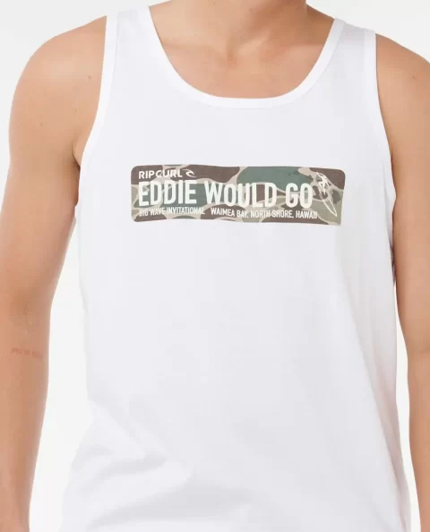 Rip Curl Mens Eddie Would Go Sticker Tank Tees & Tanks - Image 5