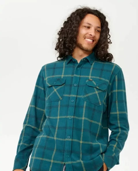 Rip Curl Mens Grid Long Sleeve Shirt Shirts & Flannels