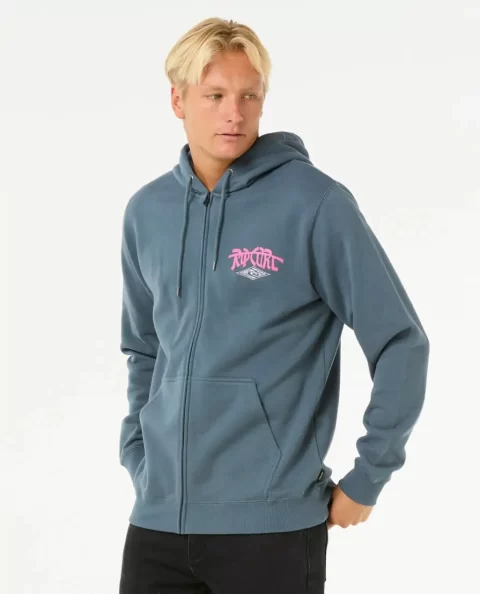 Rip Curl Mens Hoodies & Fleece Shred Zip Through - Image 2