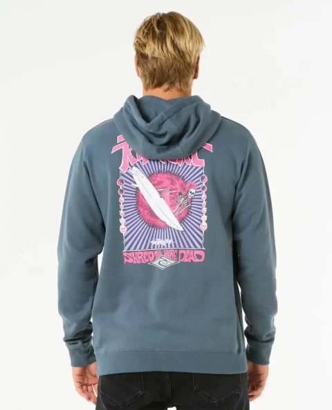 Rip Curl Mens Hoodies & Fleece Shred Zip Through - Image 3