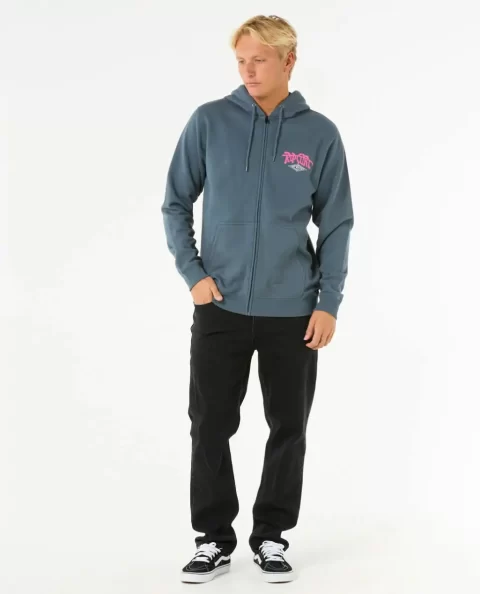 Rip Curl Mens Hoodies & Fleece Shred Zip Through - Image 4