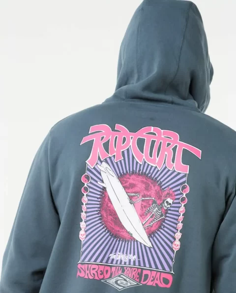 Rip Curl Mens Hoodies & Fleece Shred Zip Through - Image 5
