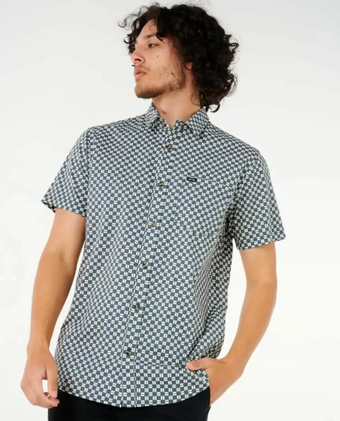 Rip Curl Mens Shirts & Flannels Fun Times Ditsy Short Sleeve Shirt