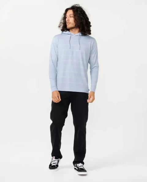 Rip Curl Mens Tees & Tanks Plain Stripe Hooded Tee - Image 4