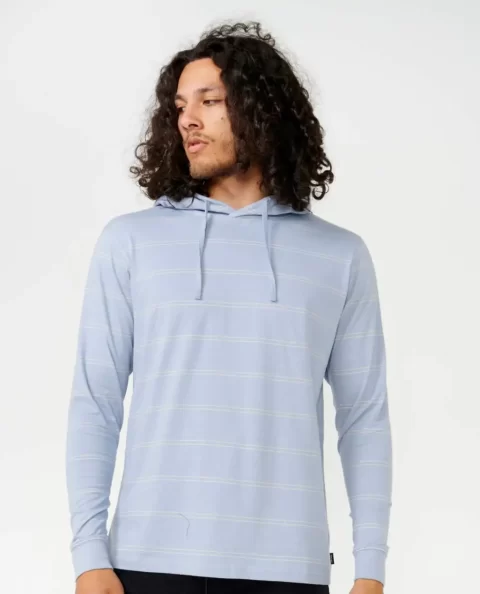 Rip Curl Mens Tees & Tanks Plain Stripe Hooded Tee