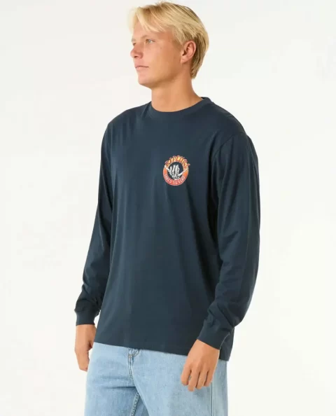 Rip Curl Mens Tees & Tanks Shred Til Long Sleeve Tee - Image 2