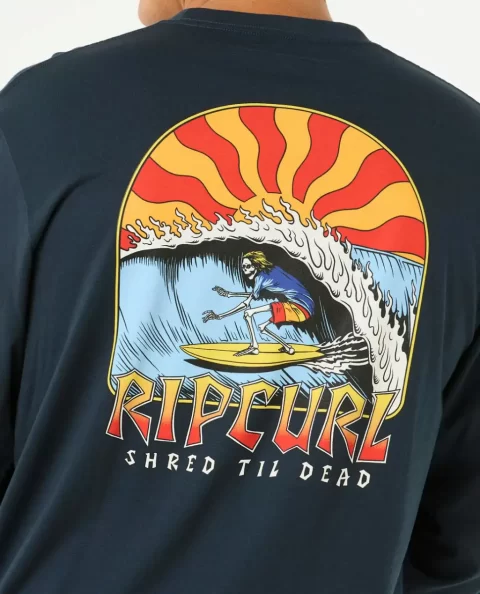 Rip Curl Mens Tees & Tanks Shred Til Long Sleeve Tee - Image 5