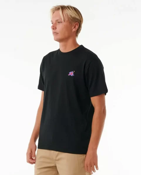 Rip Curl Mens Tees & Tanks Surf Revival Hoffman Hibiscus Tee - Image 2